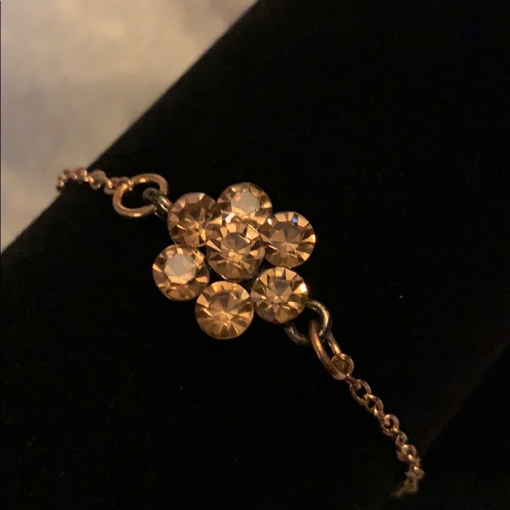 Golden flower bracelet